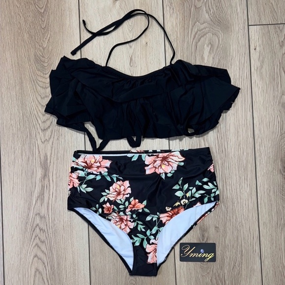 Mommy and Me Bathing Suit Two Piece Swimming Suit Family Matching Swimsuits - Picture 5 of 14